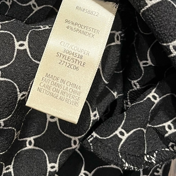 🖤 MAX STUDIO Black & White Midi Skirt – Size L - Picture 3 of 11